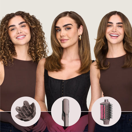 Cómo controlar el frizz con cerámica y aire usando Shark FlexFusion