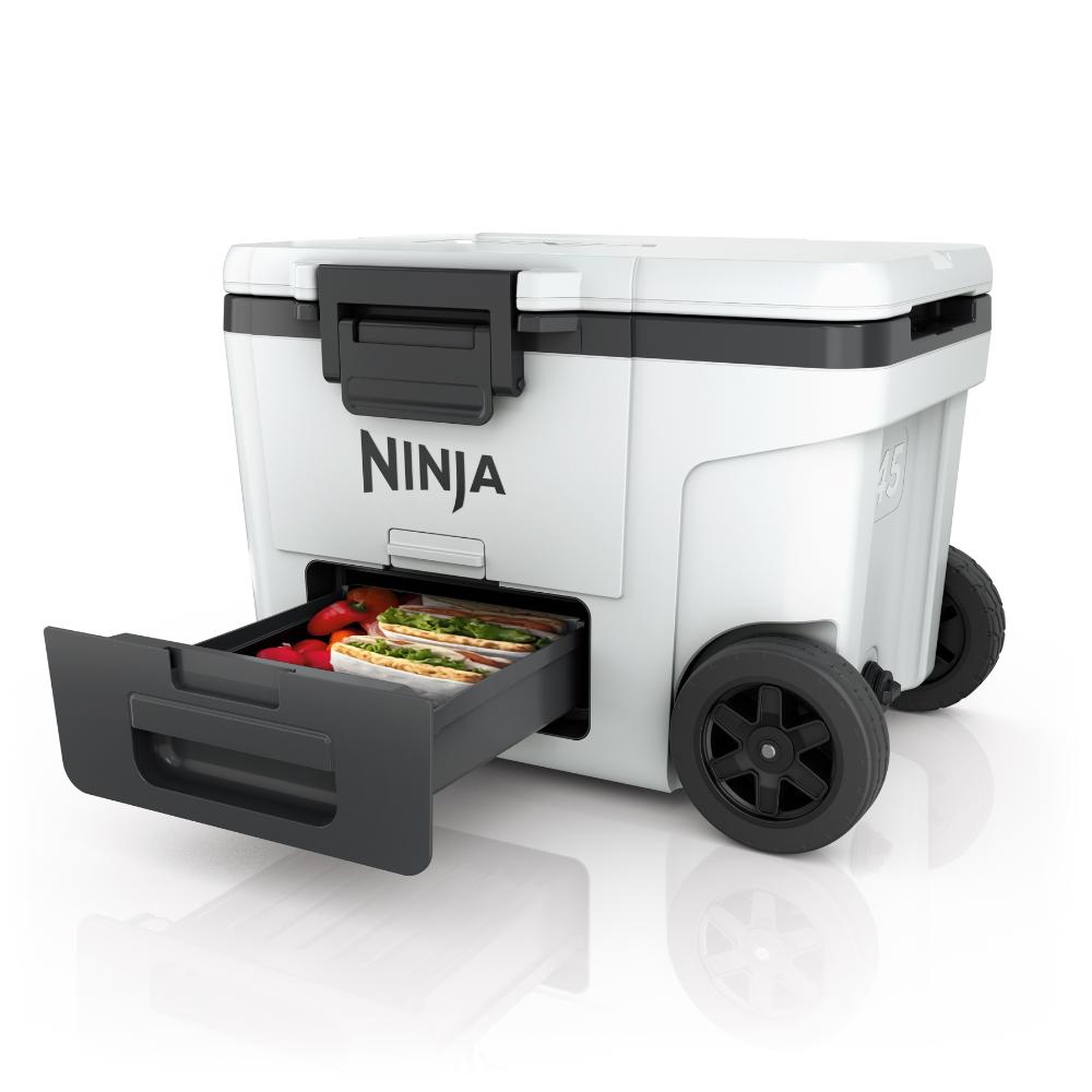 Ninja FrostVault™ 45qt Wheeled Cooler with Dry Zone (Cloud White