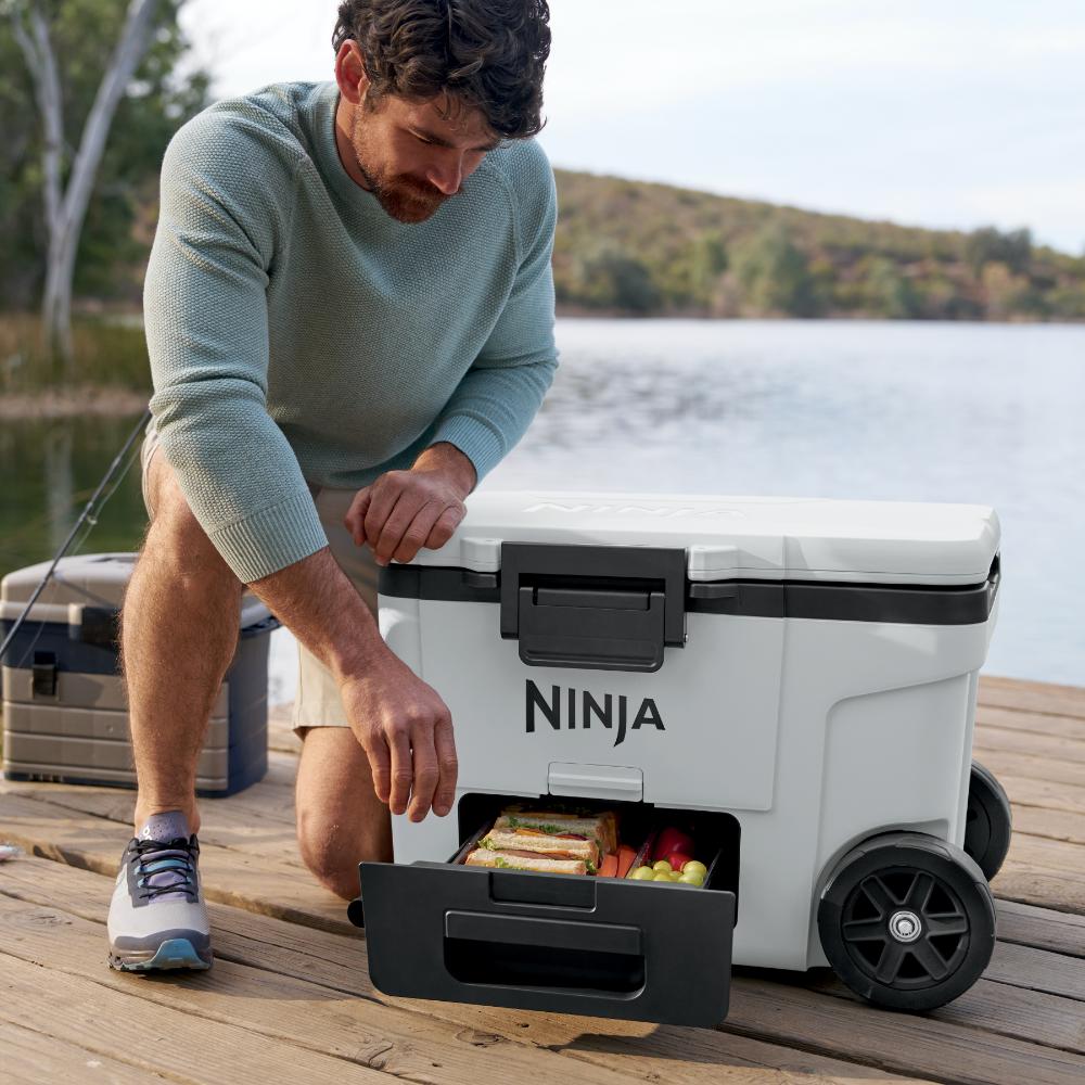 Ninja FrostVault™ 45qt Wheeled Cooler with Dry Zone (Cloud White)