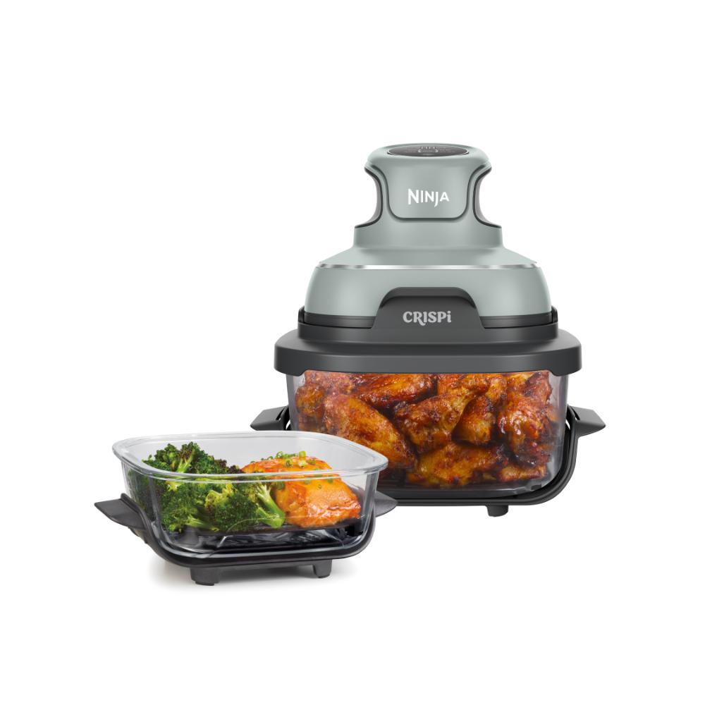 Ninja Crispi 4-in-1 Portable Glass Air Fryer Cooking System GREY FN101LAAGY