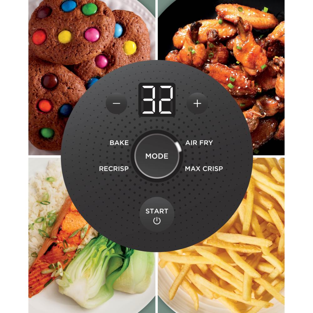 Ninja Crispi 4-in-1 Portable Glass Air Fryer Cooking System GREY FN101LAAGY