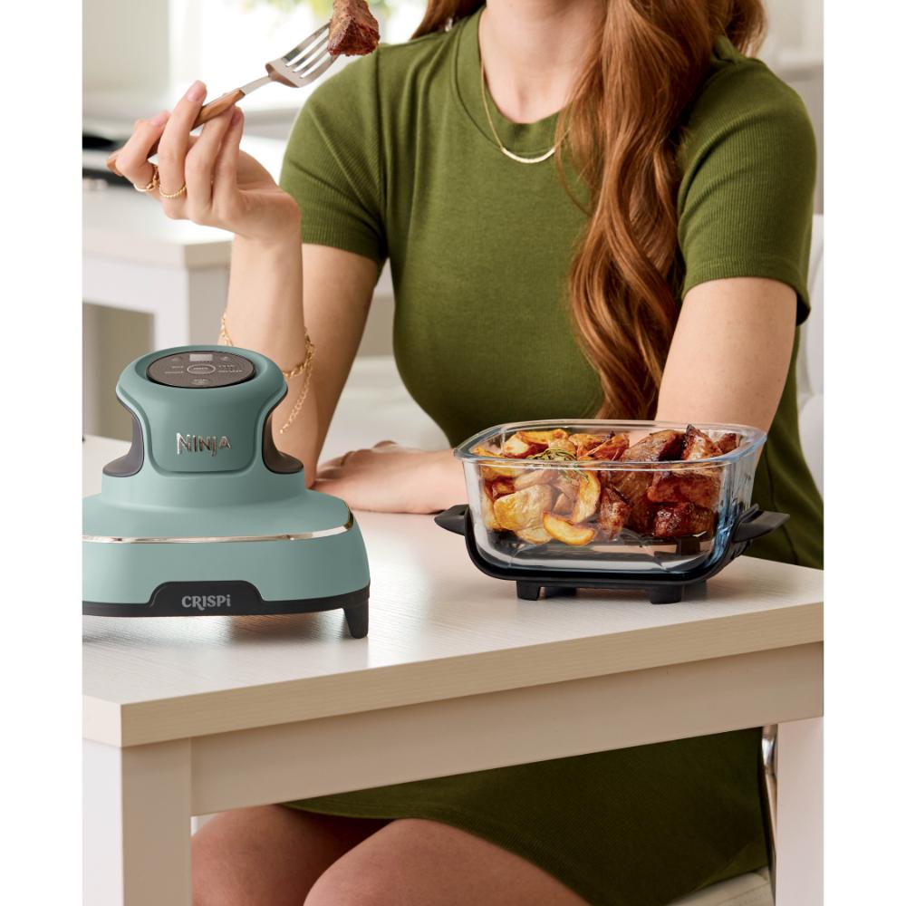 Ninja Crispi 4-in-1 Portable Glass Air Fryer Cooking System GREY FN101LAAGY