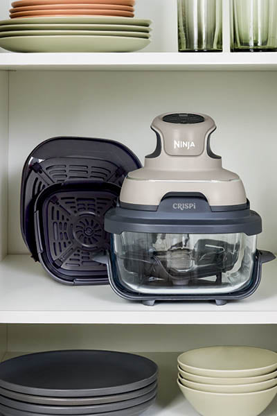 Freidora de Aire de Vidrio Portátil Ninja Crispi 4-en-1 (4 Qt + 6