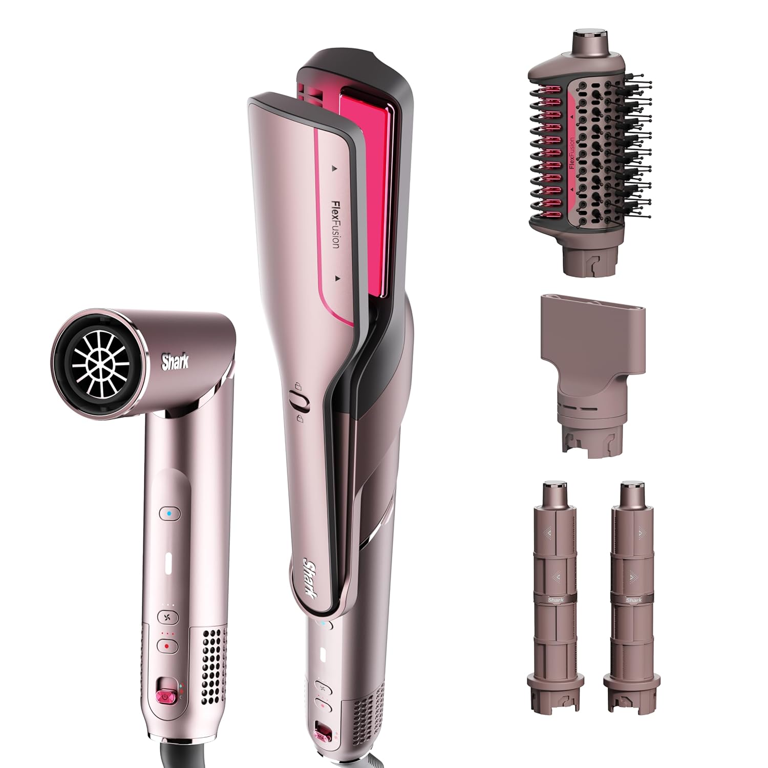 Shark FlexFusion 5 in 1 Air Styler Straightener Brush Set